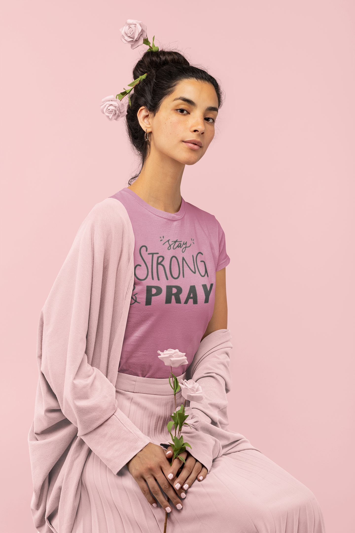 Stay Strong & Pray Softstyle Tee - Faith Based Apparel