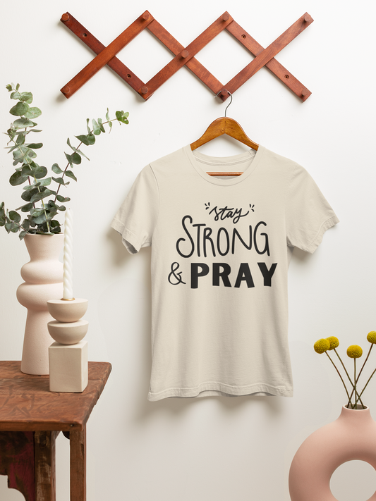 Stay Strong & Pray Softstyle Tee - Faith Based Apparel